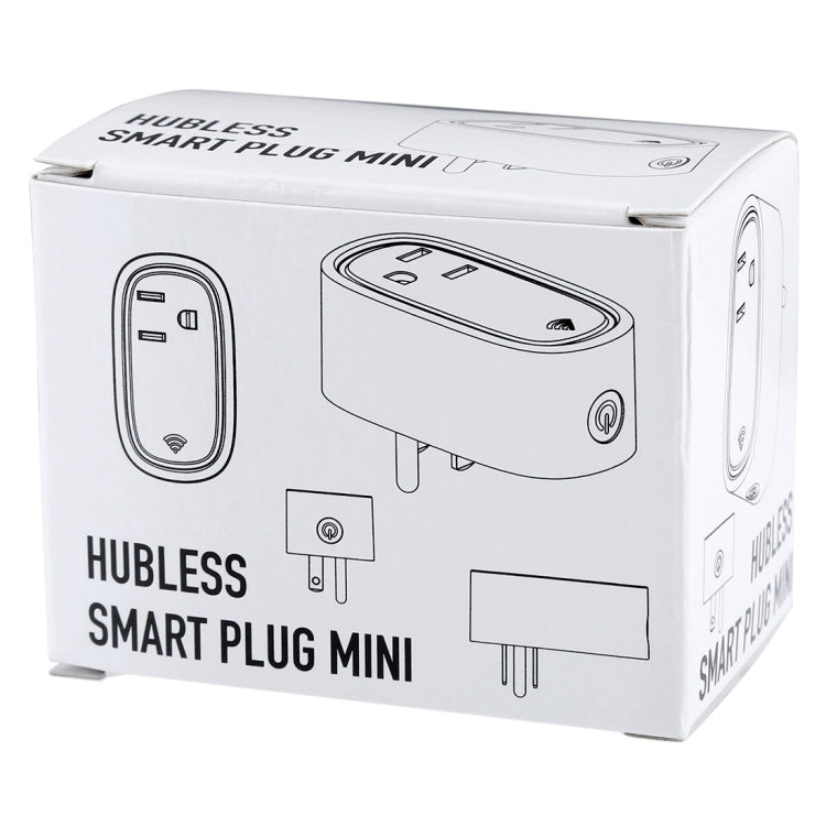 JH-G09U 15A 2.4GHz WiFi Control Hubless Smart Home Power Socket Works with Alexa & Google Home, AC 100-240V, US Plug (White)