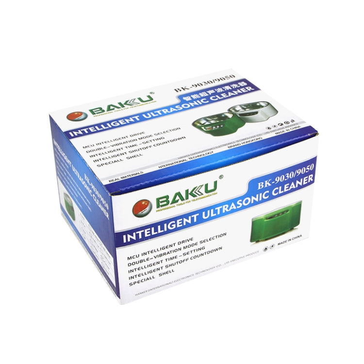 BAKU BK-9030 30W 0.8L LCD Display Ultrasonic Cleaner, AC 110V, US Plug(Green)