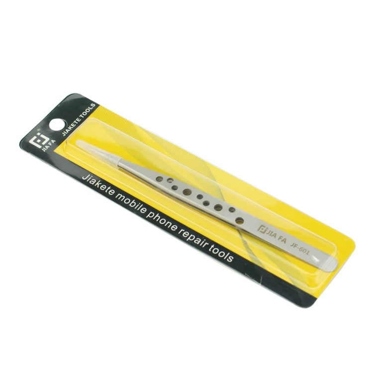 JIAFA JF-601 High-strength Straight Tip Tweezers(Silver) - Tweezers by JIAFA | Online Shopping South Africa | PMC TechLife | Buy Now Pay Later Mobicred