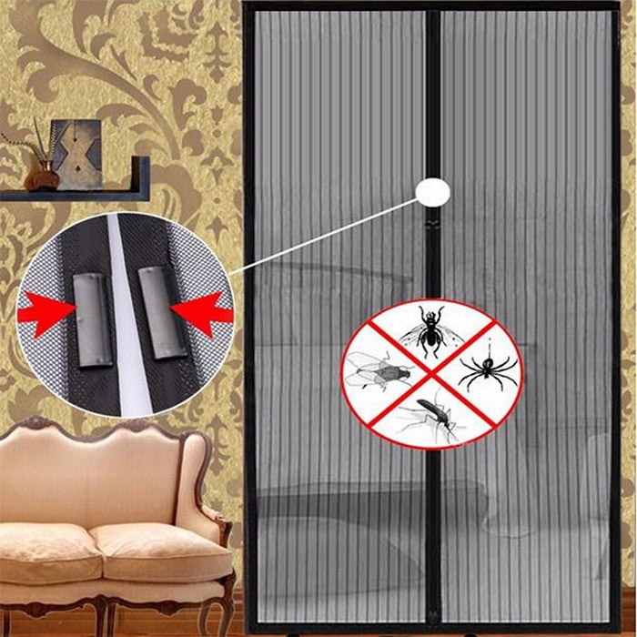 Magnetic Door Curtain Mosquito-proof Screen Door Curtain, Size:210x100cm(Coffee) - free shipping - PMC TechLife - Order now!
