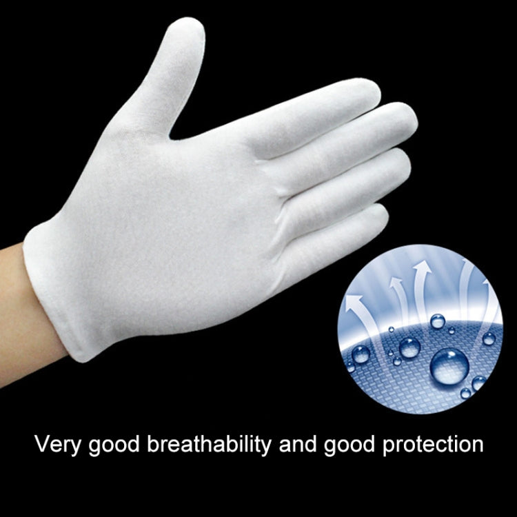 12 Pairs Pure Cotton Working Gloves, Medium Thick Size:Free Size - free shipping - PMC Jewellery - Order now!