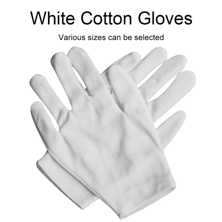 12 Pairs Pure Cotton Working Gloves, Medium Thick Size���Free Size