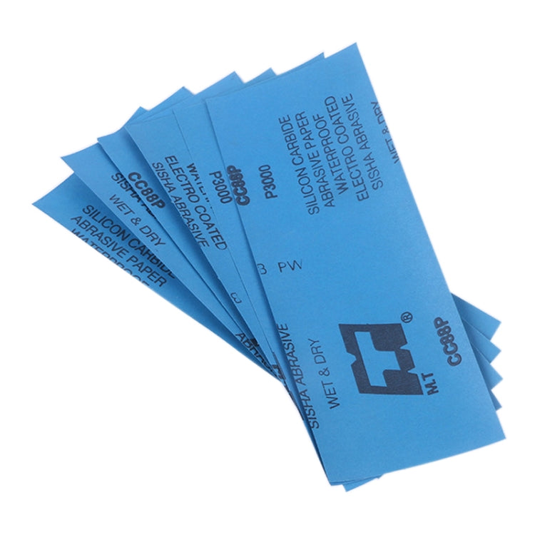 10pcs Grit 240 Wet And Dry Polishing Grinding Sandpaper���Size: 23 x 9cm (Blue)