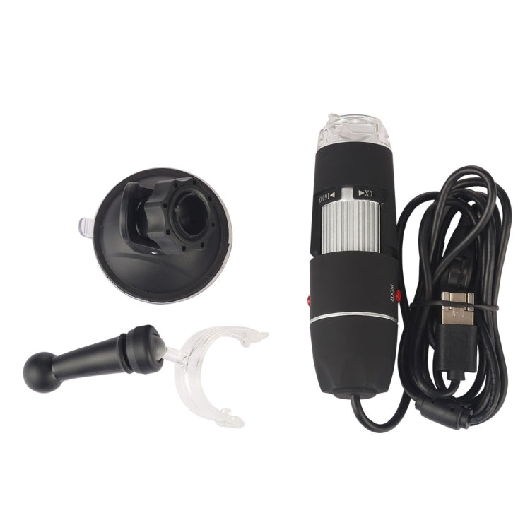 1600X Magnifier HD 0.3MP Image Sensor 2 in 1 USB Digital Microscope with 8 LED & Professional Stand - Digital Microscope by PMC Jewellery | Online Shopping South Africa | PMC Jewellery | Buy Now Pay Later Mobicred