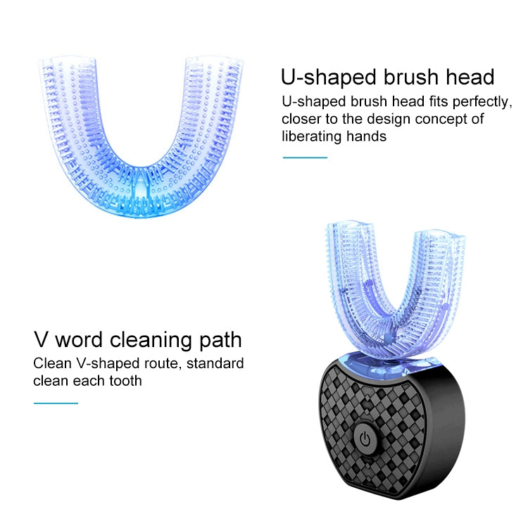 Vwhite 3 Cleaning Modes Silicone Electric Automatic Beauty Tooth Instrument(Black) - Teeth Whitening by PMC Jewellery | Online Shopping South Africa | PMC Jewellery | Buy Now Pay Later Mobicred