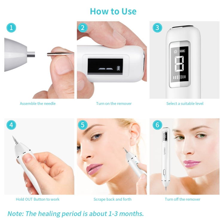 Xpreen XPRE061 Professional Dark Spot Remover Freckle Tattoo Chargeable Wart Mole Remover, with LED Screen and Spotlight(Tarnish) - Beauty Instrument by Xpreen | Online Shopping South Africa | PMC Jewellery | Buy Now Pay Later Mobicred