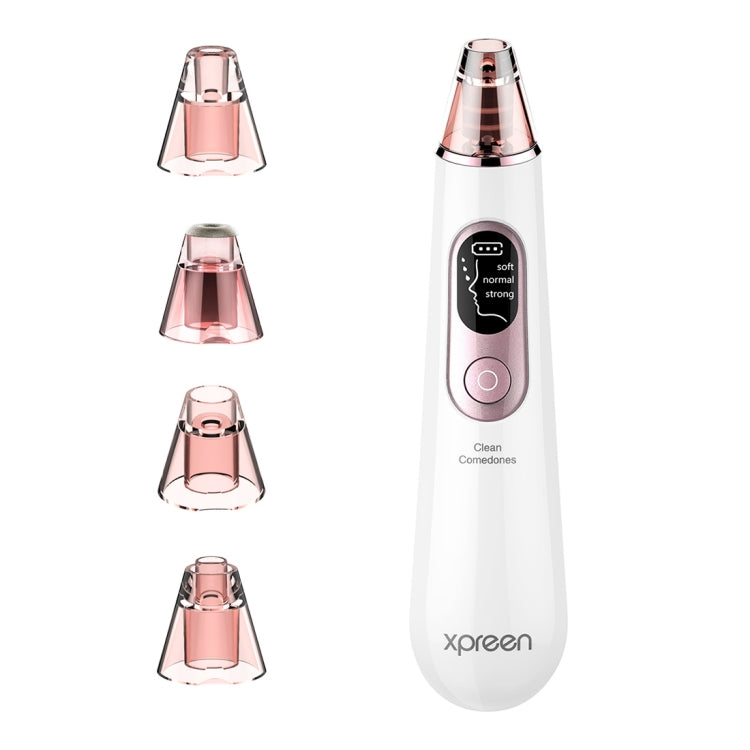 Xpreen Rechargeable Pore Cleanser Home Facial Beauty Device with LED Screen & 4 Probes - free shipping - PMC Jewellery - Order now!