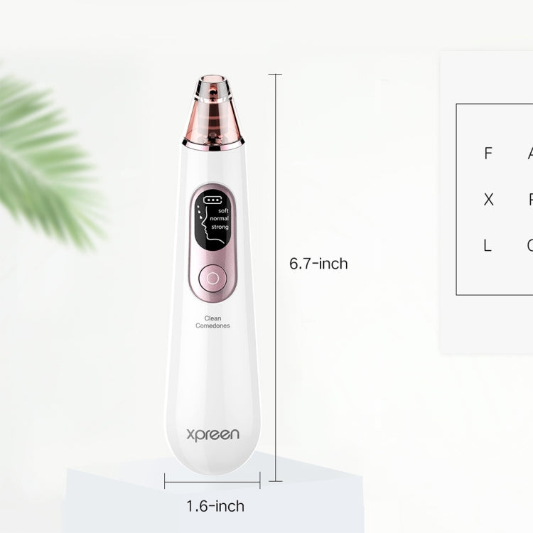 Xpreen Rechargeable Pore Cleanser Home Facial Beauty Device with LED Screen & 4 Probes - free shipping - PMC Jewellery - Order now!