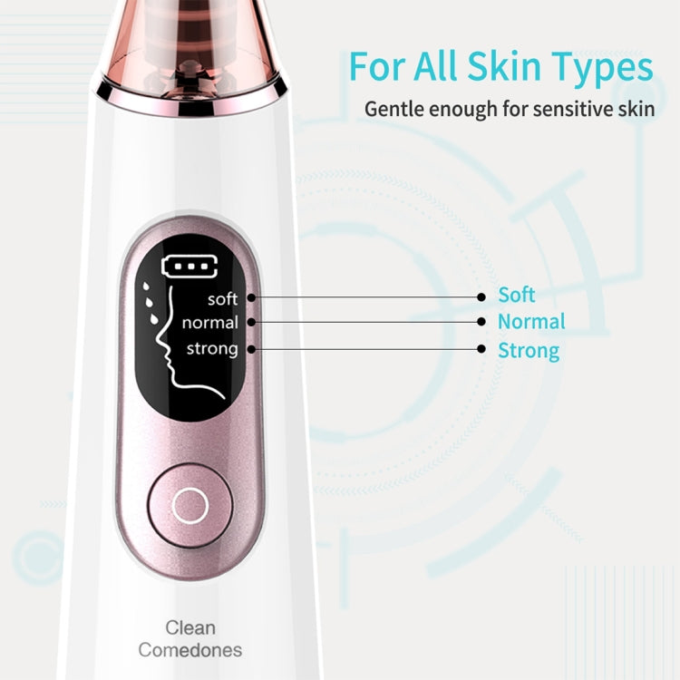 Xpreen Rechargeable Pore Cleanser Home Facial Beauty Device with LED Screen & 4 Probes - free shipping - PMC Jewellery - Order now!