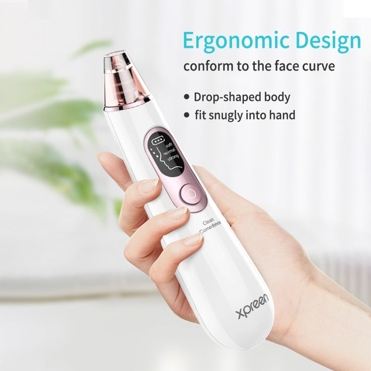 Xpreen Rechargeable Pore Cleanser Home Facial Beauty Device with LED Screen & 4 Probes - free shipping - PMC Jewellery - Order now!