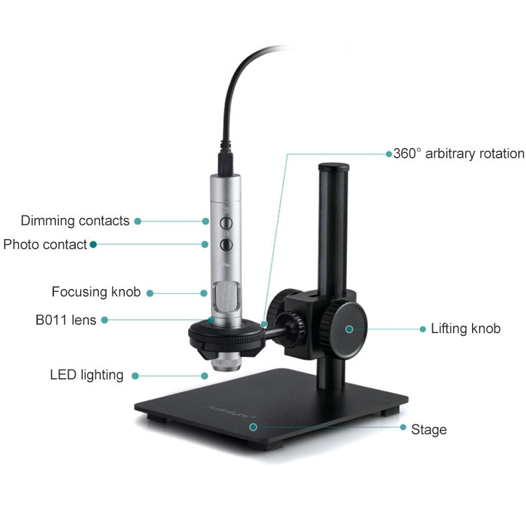 Supereyes B011 HD Digital Electronic Microscope Industrial Mobile Phone Repair Magnifying Glass - free shipping - PMC Jewellery - Order now!