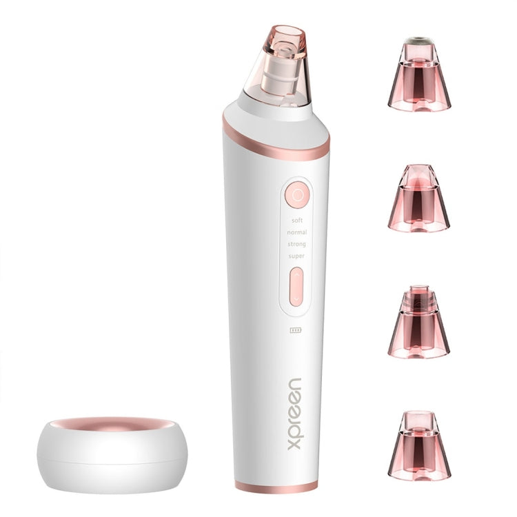 XPREEN XPRE037 Wireless Charging Multi-function Blackhead Extractor Pore Cleanser with Four Probes & LED Lighting Function(White) - free shipping - PMC Jewellery - Order now!