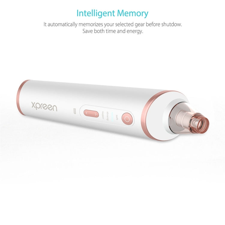 XPREEN XPRE037 Wireless Charging Multi-function Blackhead Extractor Pore Cleanser with Four Probes & LED Lighting Function(White) - free shipping - PMC Jewellery - Order now!