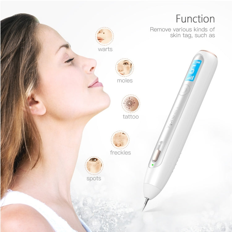 XPREEN XPRE051 Professional Wireless Rechargeable Mole Freckle Dark Spots Tattoo Wart Removal Pen Skin Tag Spot Eraser Pro Beauty Sweep Spot Pen Kit With LED Screen & Spotlight(White) - free shipping - PMC Jewellery - Order now!