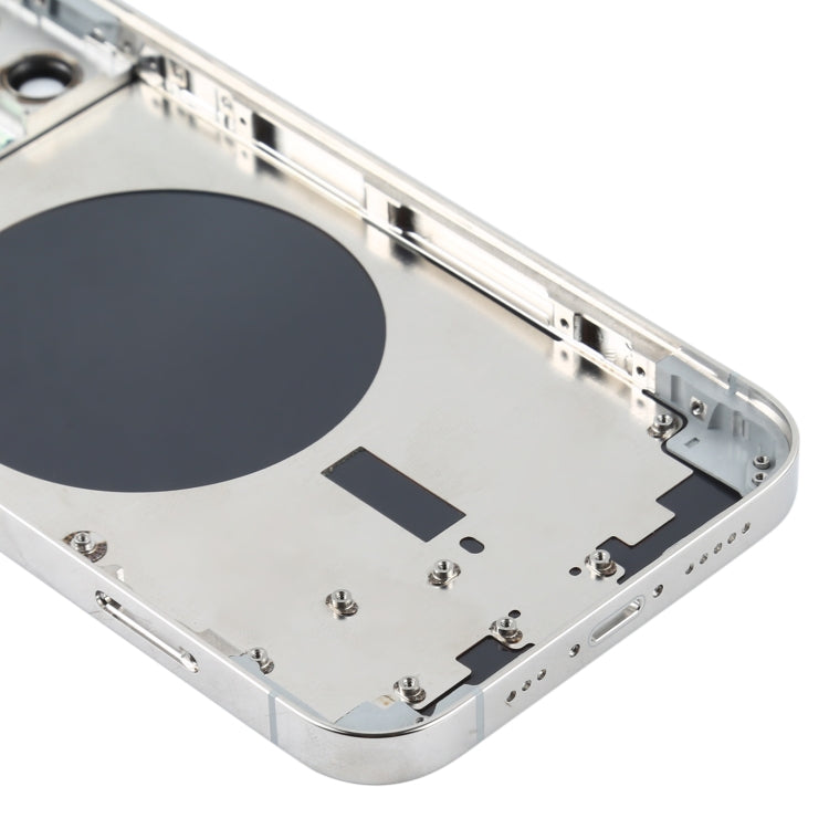 Back Housing Cover with SIM Card Tray & Side Keys & Camera Lens for iPhone 12 Pro(White)