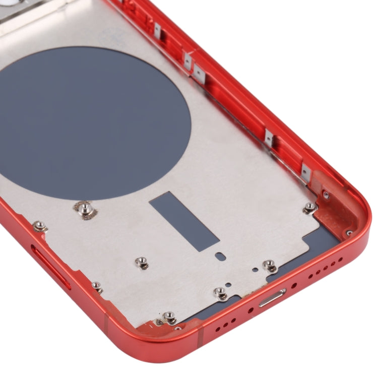 Back Housing Cover with SIM Card Tray & Side Keys & Camera Lens for iPhone 13(Red)