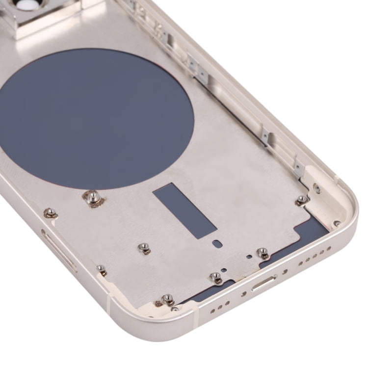 Back Housing Cover with SIM Card Tray & Side Keys & Camera Lens for iPhone 13(White)