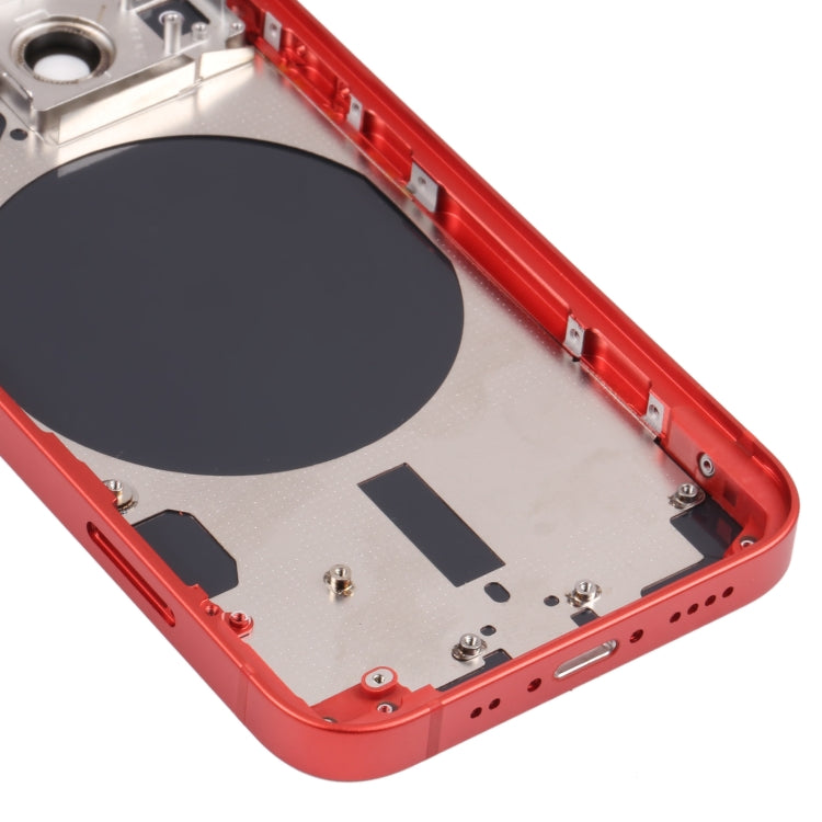 Back Housing Cover with SIM Card Tray & Side Keys & Camera Lens for iPhone 13 Mini(Red)