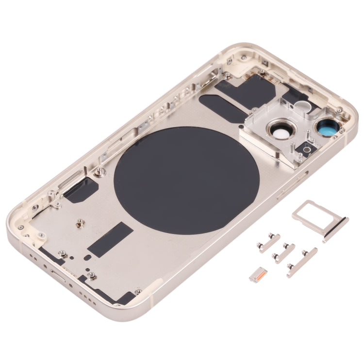 Back Housing Cover with SIM Card Tray & Side Keys & Camera Lens for iPhone 13 Mini(White)