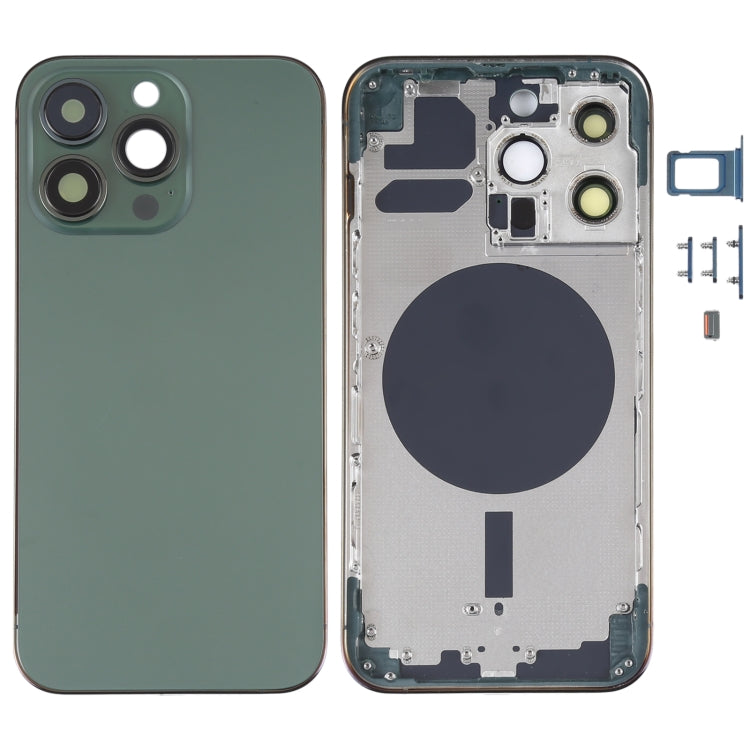 Back Housing Cover with SIM Card Tray & Side Keys & Camera Lens for iPhone 13 Pro(Green)