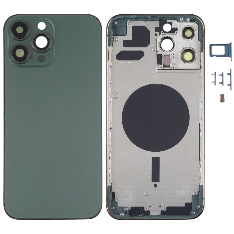 Back Housing Cover with SIM Card Tray & Side Keys & Camera Lens for iPhone 13 Pro Max(Green)