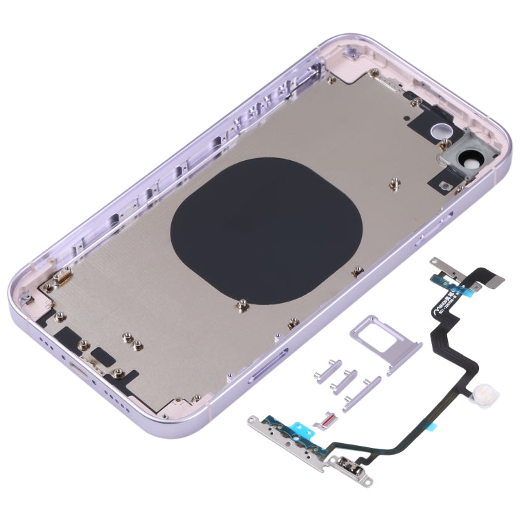 Back Housing Cover with Appearance Imitation of iP14 for iPhone XR(Purple)