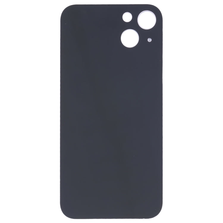 For iPhone 14 Plus Easy Replacement Big Camera Hole Glass Back Battery Cover(Purple)