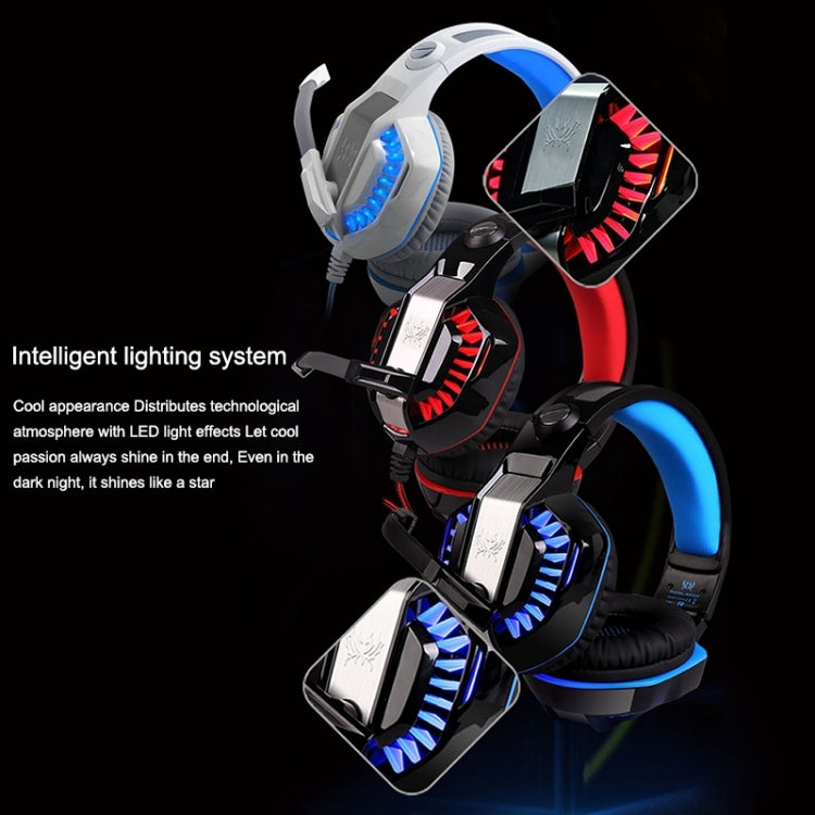 KOTION EACH G2000 Stereo Bass Gaming Headphone with Microphone & LED Light, For PS4, Smartphone, Tablet, Computer, Notebook(Red) - free shipping - PMC TechLife - Order now!