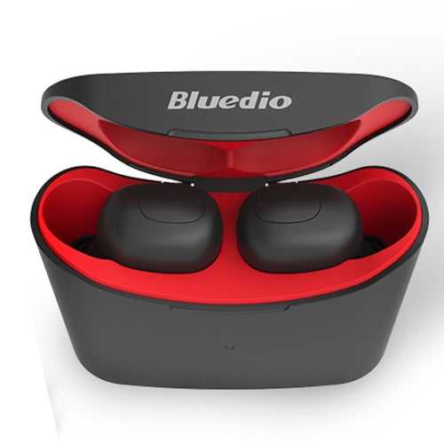 Bluedio TWS T-elf Bluetooth Version 5.0 In-Ear Bluetooth Headset with Headphone Charging Cabin(Red) - TWS Earphone by Bluedio | Online Shopping South Africa | PMC Jewellery | Buy Now Pay Later Mobicred