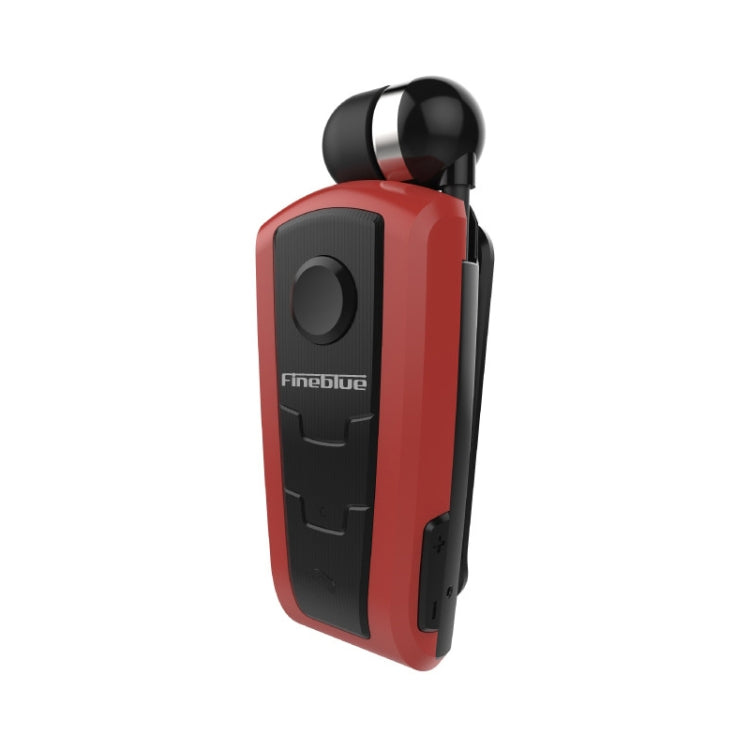 Fineblue F910 CSR4.1 Retractable Cable Caller Vibration Reminder Anti-theft Bluetooth Headset(Red) - free shipping - PMC Jewellery - Order now!