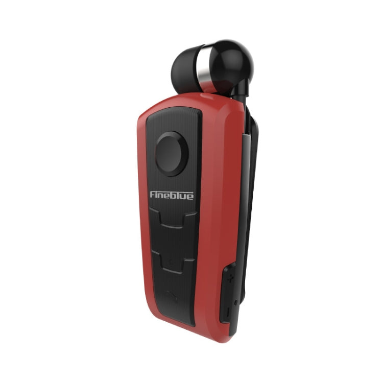 Fineblue F910 CSR4.1 Retractable Cable Caller Vibration Reminder Anti-theft Bluetooth Headset(Red) - free shipping - PMC Jewellery - Order now!