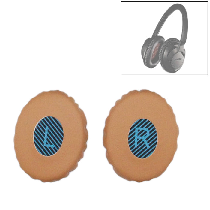 1 Pair For Bose OE2 / OE2i / SoundTrue Headset Cushion Sponge Cover Earmuffs Replacement Earpads(Khaki)