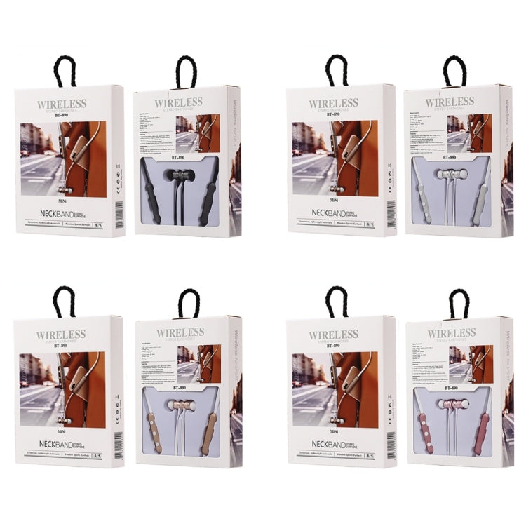 BT-890 Bluetooth 4.2 Hanging Neck Design Bluetooth Headset, Support Music Play & Switching & Volume Control & Answer(Black) - Neck-mounted Earphone by PMC TechLife | Online Shopping South Africa | PMC TechLife