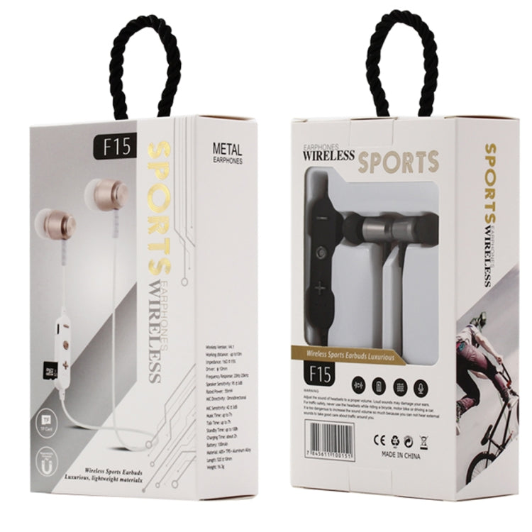 F15 Bluetooth 4.2 Hanging Neck Design Bluetooth Headset, Support Music Play & Switching & Volume Control & Answer(Black) - Neck-mounted Earphone by PMC TechLife | Online Shopping South Africa | PMC TechLife