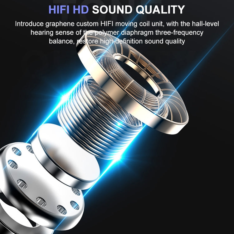 M-B8 Bluetooth 5.0 Mini Invisible In-ear Stereo Wireless Bluetooth Earphone with Charging Box (Rose Gold)