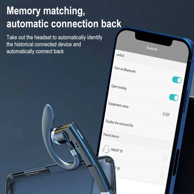 YYK-525 Simple Version Single Rotatable Earhook Noise Reduction Call Business Bluetooth Earphone without Charging Box - Bluetooth Earphone by PMC TechLife | Online Shopping South Africa | PMC TechLife