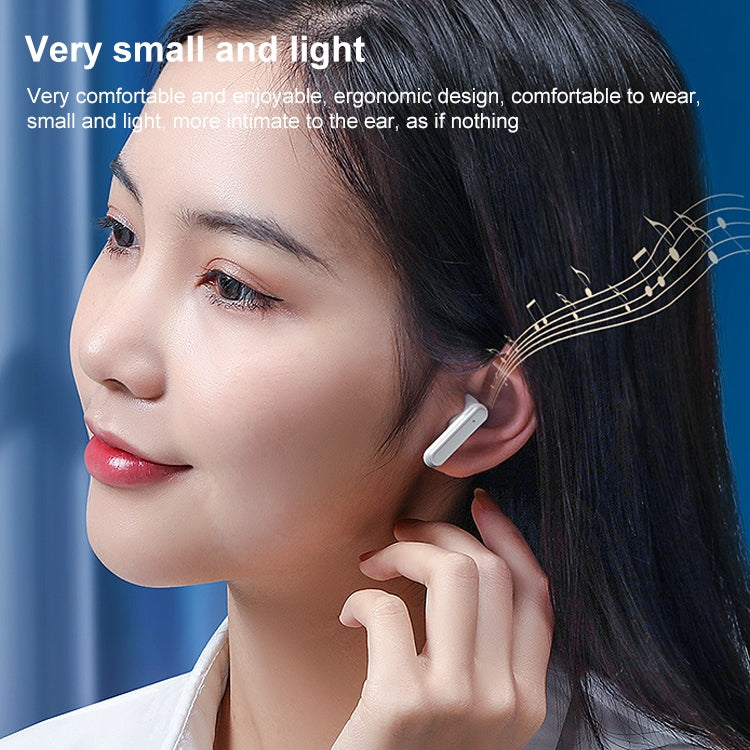 V9 Mirror Noodle Wireless Bluetooth Earphone with Charging Compartment (White) - Bluetooth Earphone by PMC TechLife | Online Shopping South Africa | PMC TechLife