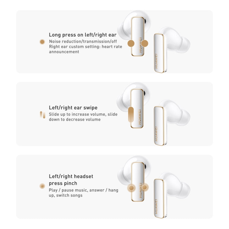 HUAWEI FreeBuds Pro 2 + TWS Extrasensory Perception Wireless Earphone Support Heart Rate & Body Temperature Monitoring(White) - free shipping - PMC TechLife - Order now!