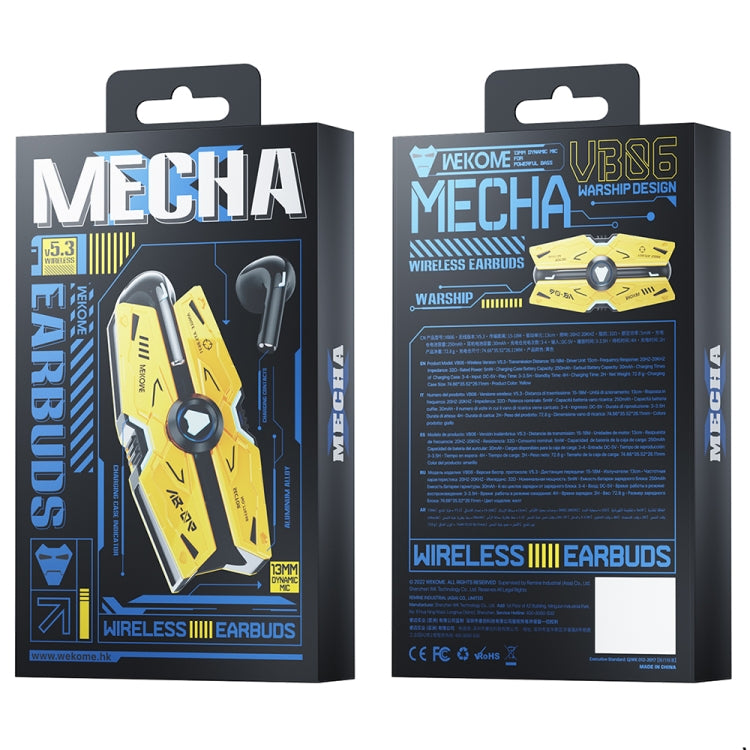 WEKOME VB06 Mech Series Metal Bluetooth Earphone (Tarnish) - free shipping - PMC Jewellery - Order now!