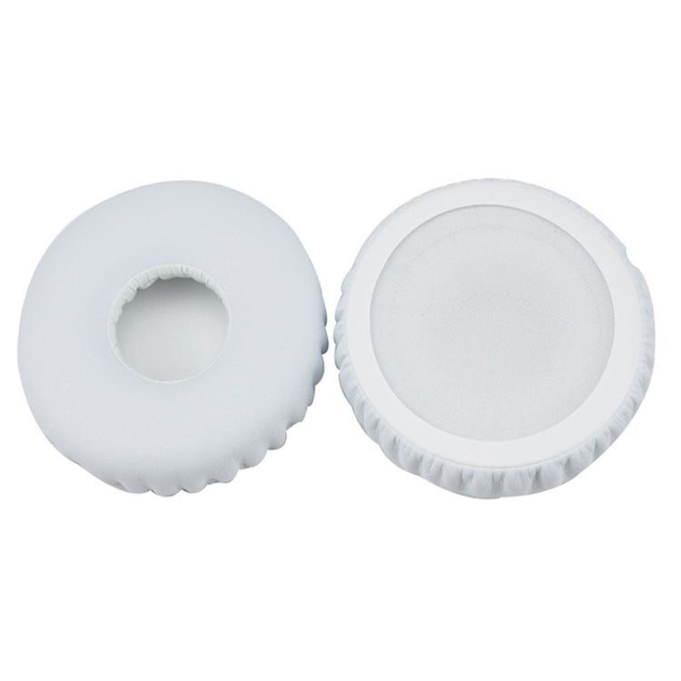 For JBL E40BT / T450 Headphones Imitation Leather + Foam Soft Earphone Protective Cover Earmuffs, One Pair(White)