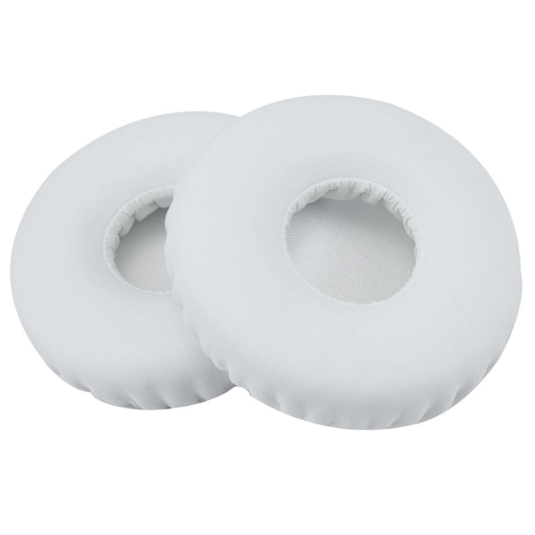 For JBL E40BT / T450 Headphones Imitation Leather + Foam Soft Earphone Protective Cover Earmuffs, One Pair(White)