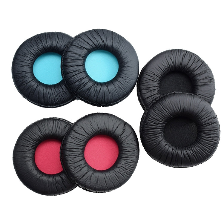 2 PCS For SONY MDR-V55 Earphone Cushion Leather Cover Earmuffs Replacement Earpads (Blue) - Earmuff & Pad by PMC TechLife | Online Shopping South Africa | PMC TechLife | Buy Now Pay Later Mobicred