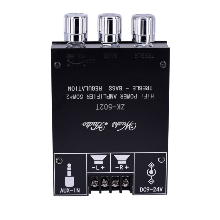 ZK-502T Bluetooth 5.0 50W x 2 Wireless TPA3116D2 Stereo HiFi Class D Amplifier Board Stereo Audio Amp Amplificador - Other Accessories by PMC Jewellery | Online Shopping South Africa | PMC Jewellery | Buy Now Pay Later Mobicred