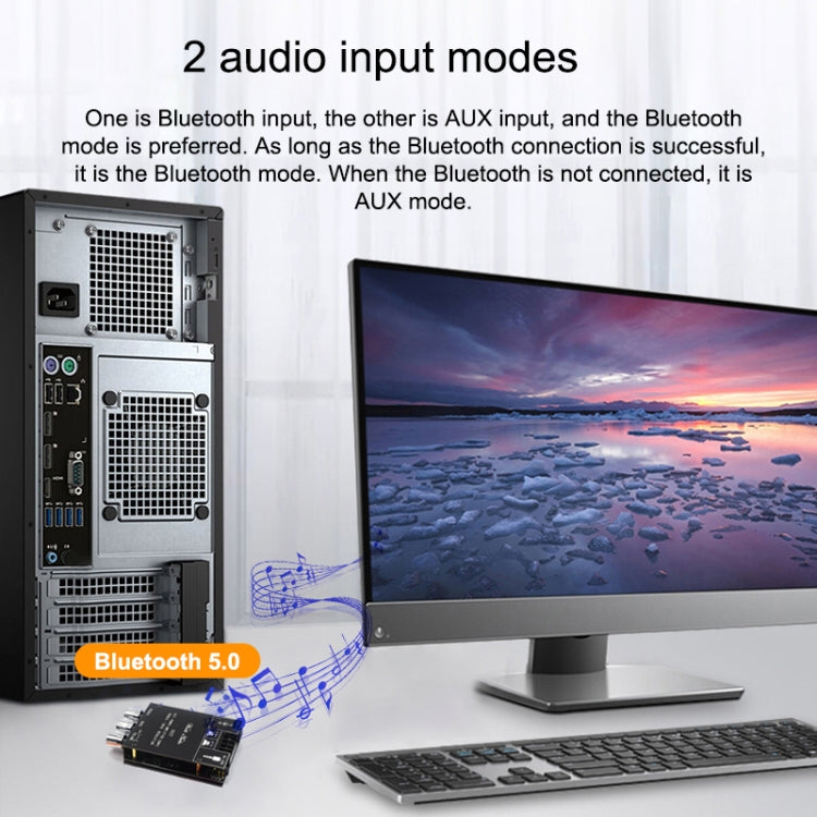 ZK-502T Bluetooth 5.0 50W x 2 Wireless TPA3116D2 Stereo HiFi Class D Amplifier Board Stereo Audio Amp Amplificador - Other Accessories by PMC Jewellery | Online Shopping South Africa | PMC Jewellery | Buy Now Pay Later Mobicred