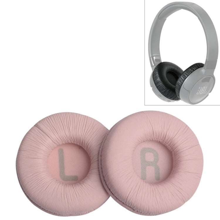 2 PCS For JBL Tune 600BTNC / T500BT / T450BT Earphone Cushion Cover Earmuffs Replacement Earpads with Mesh(Pink) - Earmuff & Pad by PMC Jewellery | Online Shopping South Africa | PMC Jewellery | Buy Now Pay Later Mobicred