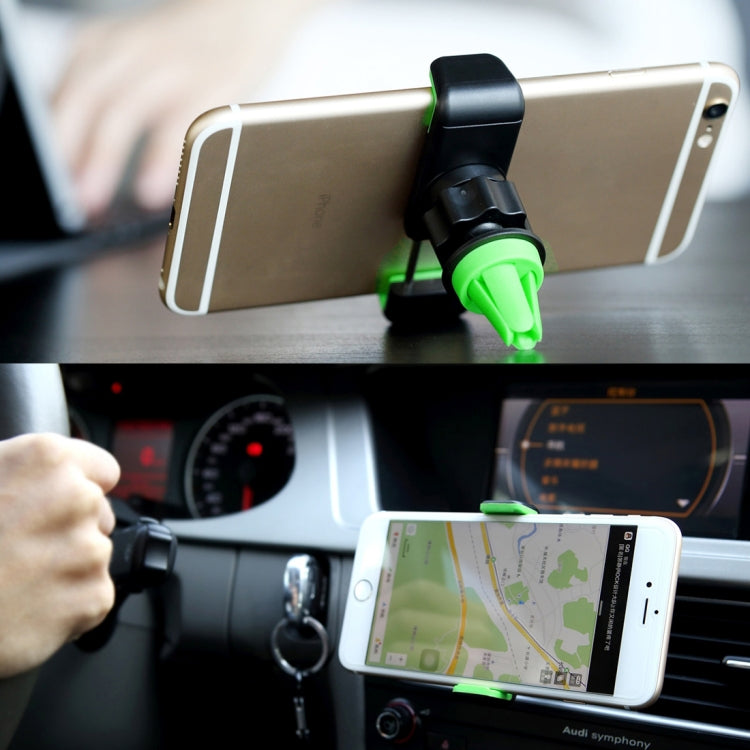 ROCK 360 Degrees Rotating Car Air Vent Mount Phone Holder Stand, Below 6 inch Mobilephones Can Be Used - Car Holders by ROCK | Online Shopping South Africa | PMC TechLife