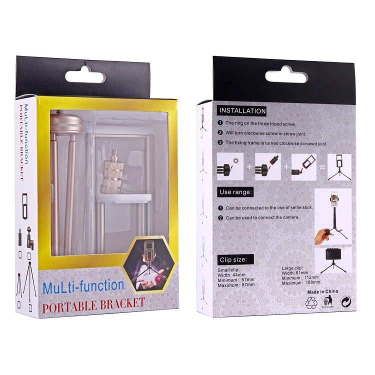 Multi-function Aluminum Alloy Tripod Mount Holder Stand , for iPad, iPhone, Samsung, Lenovo, Sony and other Smartphones & Tablets & Digital Cameras(Gold) - free shipping - PMC TechLife - Order now!