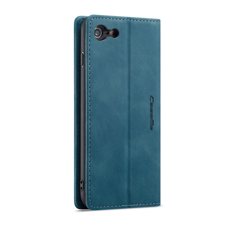 CaseMe-013 Multifunctional Retro Frosted Horizontal Flip Leather Case for iPhone 6 Plus / 6s Plus, with Card Slot & Holder & Wallet(Blue)