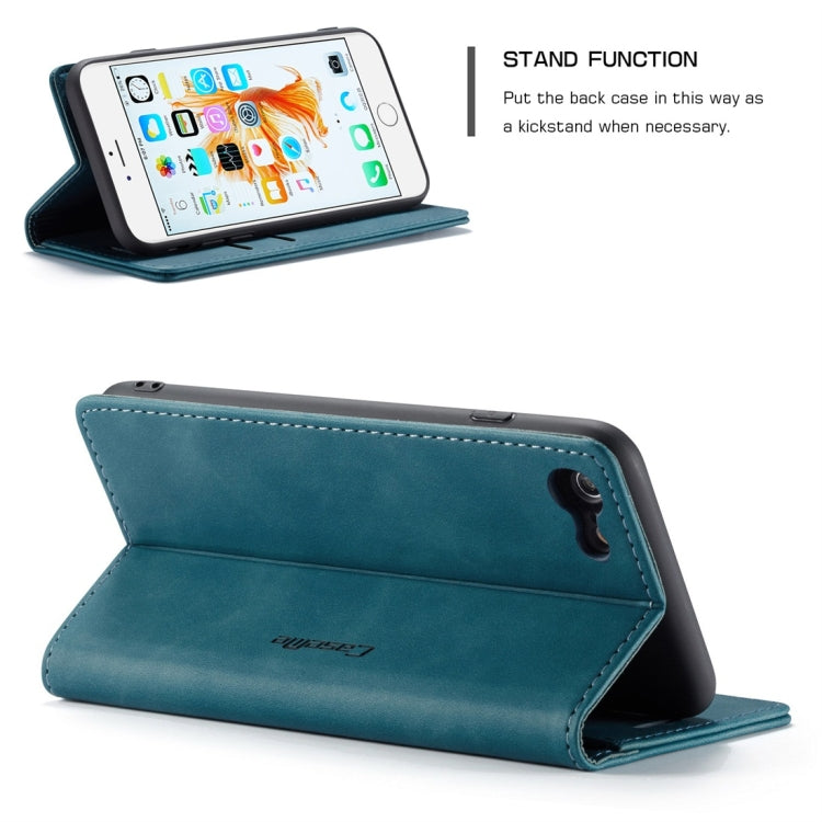 CaseMe-013 Multifunctional Retro Frosted Horizontal Flip Leather Case for iPhone 6 Plus / 6s Plus, with Card Slot & Holder & Wallet(Blue) - More iPhone Cases by CaseMe | Online Shopping South Africa | PMC TechLife | Buy Now Pay Later Mobicred