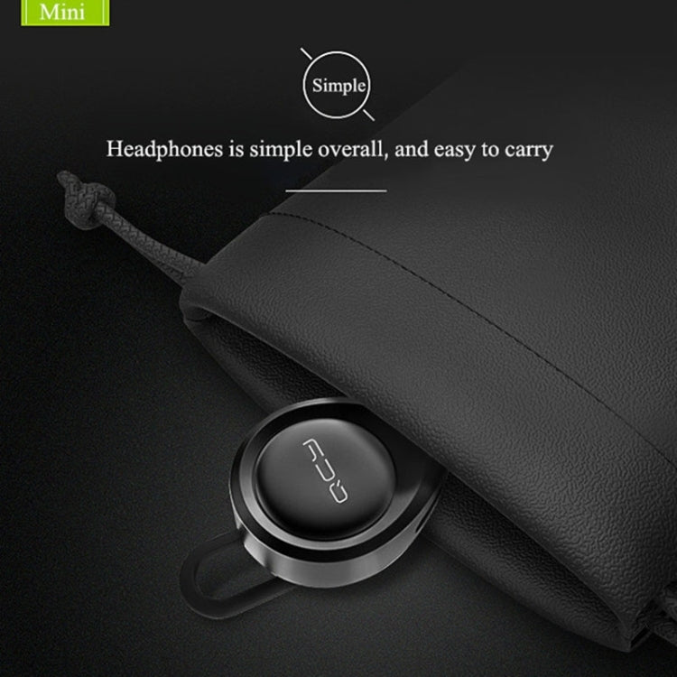 QCY J11 Universal Driving Wireless Bluetooth 4.1 Earphone with Mic for Smart Phones or Other Bluetooth Devices, Effective Bluetooth Distance: 10M(Black)